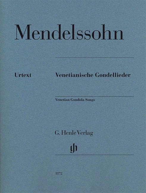 Venetian Gondola Songs - Mendelssohn /Elvers /Scheideler - Piano - Book