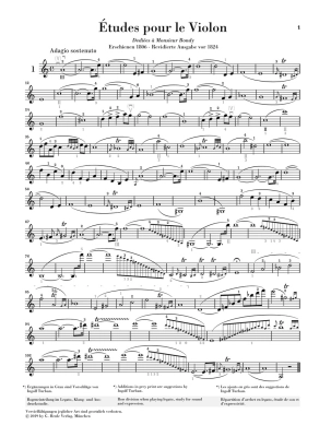 42 Etudes for Violin solo - Kreutzer /Gertsch /Turban - Violin - Book