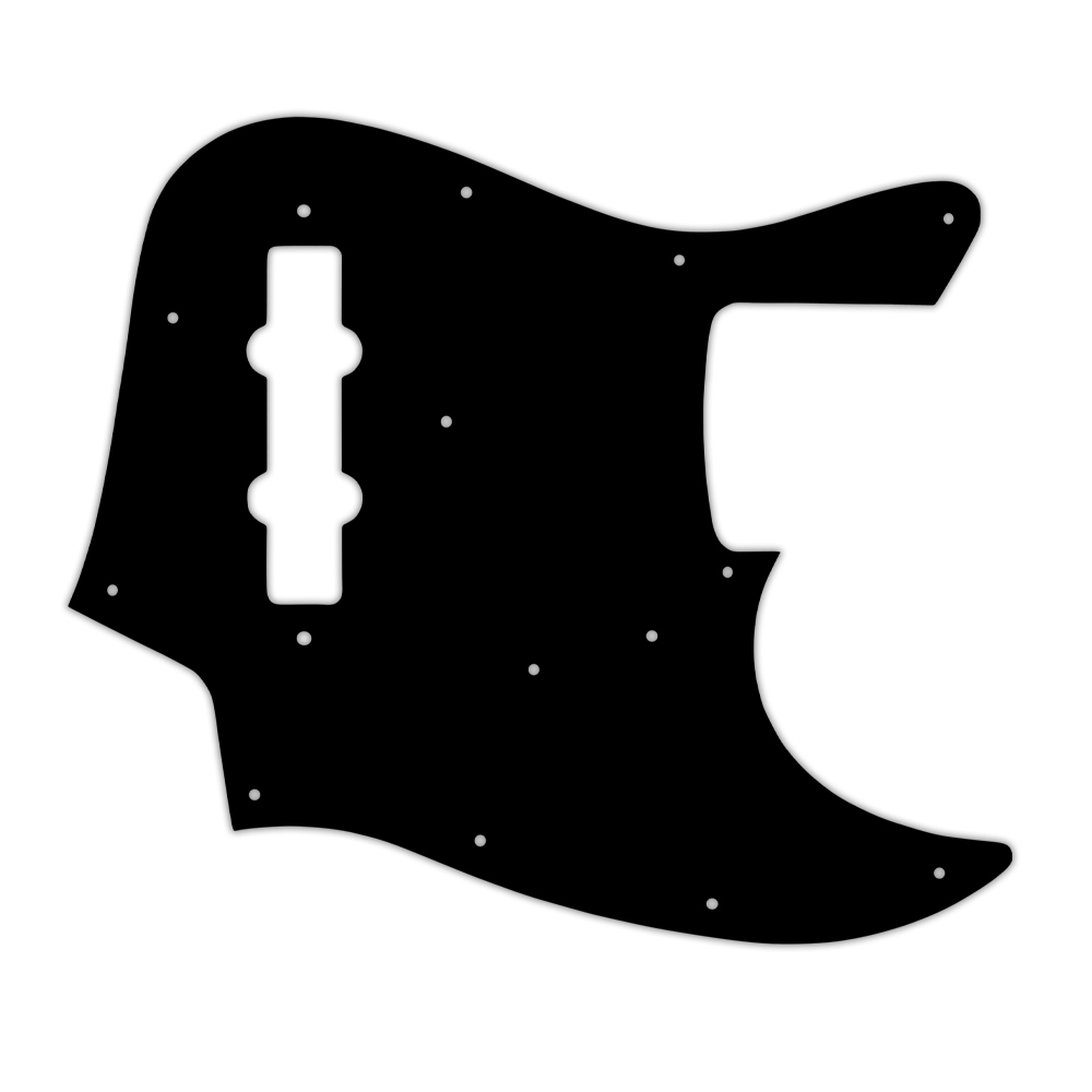 Custom Pickguard for Fender Made in Japan Jazz Bass - Black