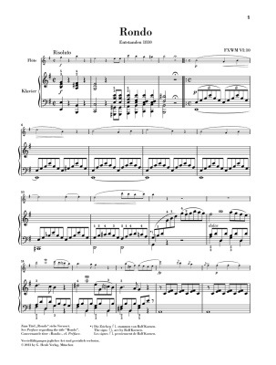 Rondo in E minor - F.X. Mozart/Nottelmann - Flute/Piano - Sheet Music