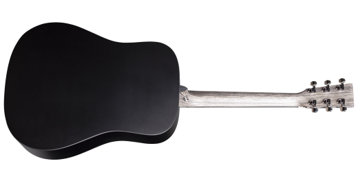 DX Johnny Cash Dreadnought HPL Acoustic-Electric Guitar, Left-Handed - Jett Black