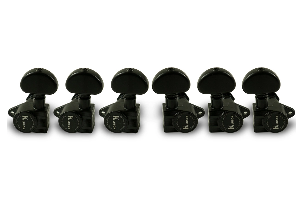 3 Per Side Revolution Series E-Mount Tuning Machines - Black