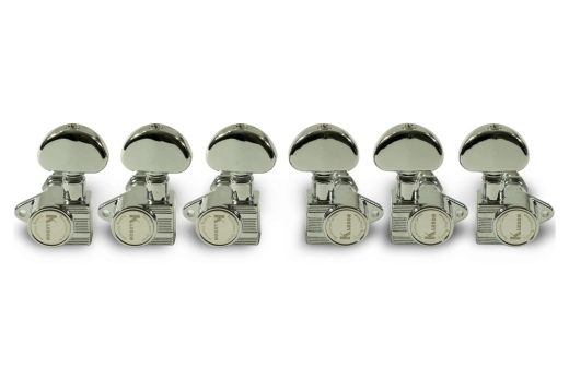 Kluson - 3 Per Side Revolution Series E-Mount Tuning Machines - Chrome