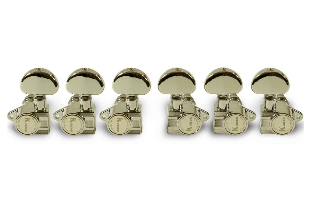 3 Per Side Revolution Series E-Mount Tuning Machines - Nickel