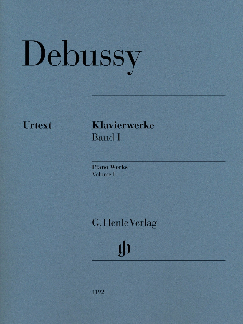 Piano Works, Volume I - Debussy/Heinemann  - Piano - Book