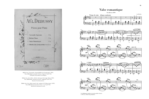 Piano Works, Volume I - Debussy/Heinemann  - Piano - Book