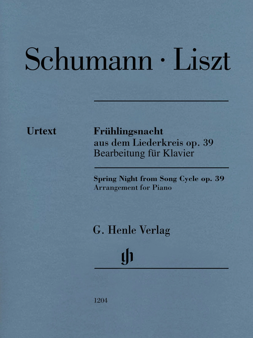 Spring Night from Song Cycle op. 39 - Schumann /Liszt /Oppermann - Piano - Sheet Music