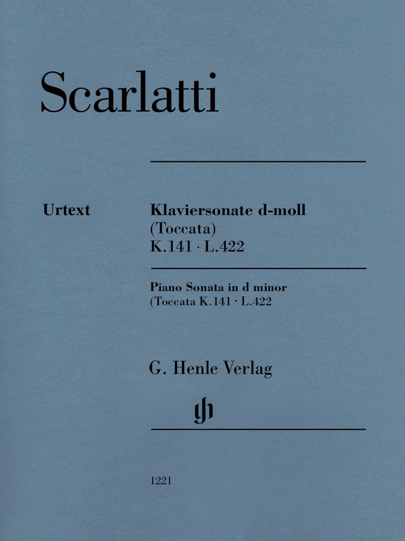 Sonata in D minor (Toccata) K. 141, L. 422 - Scarlatti/Johnsson - Piano - Sheet Music