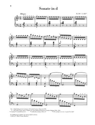 Sonata in D minor (Toccata) K. 141, L. 422 - Scarlatti/Johnsson - Piano - Sheet Music