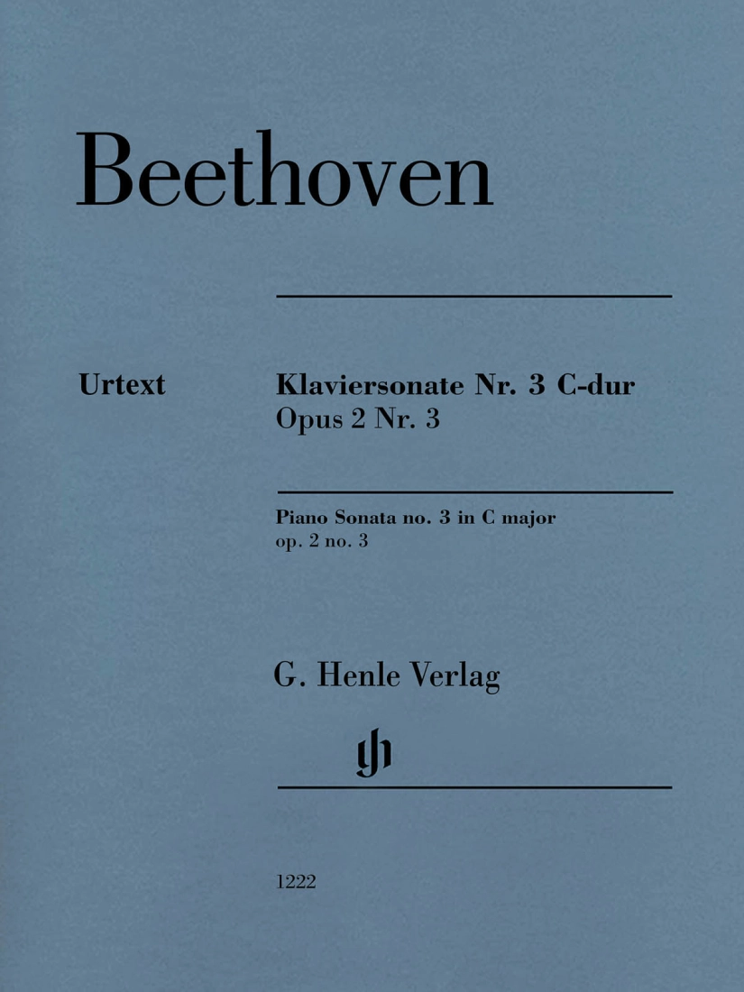 Sonata no. 3 in C major op. 2 no. 3 - Beethoven /Gertsch /Perahia - Piano - Sheet Music