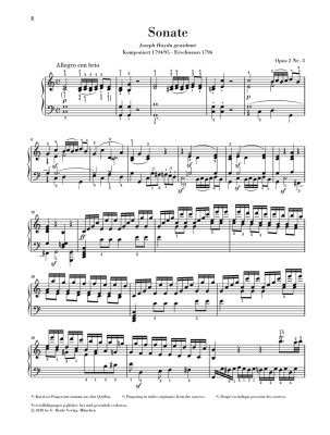 Sonata no. 3 in C major op. 2 no. 3 - Beethoven /Gertsch /Perahia - Piano - Sheet Music