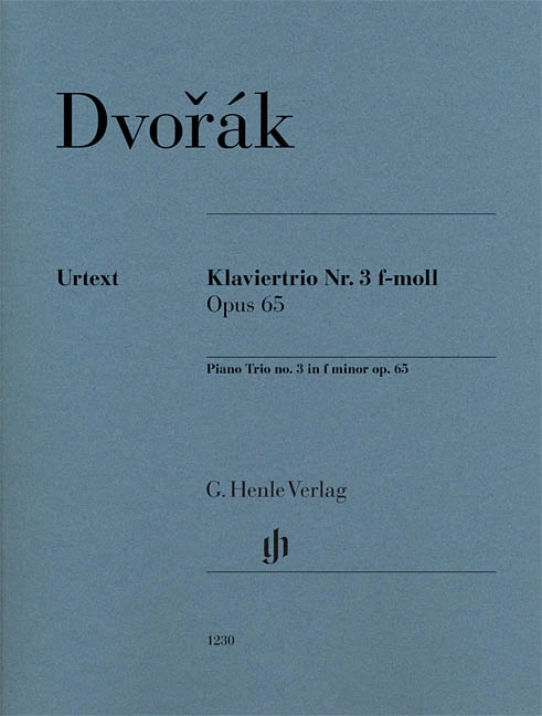 Piano Trio no. 3 in F minor op. 65 - Dvorak/Jost - Violin/Cello/Piano - Score/Parts