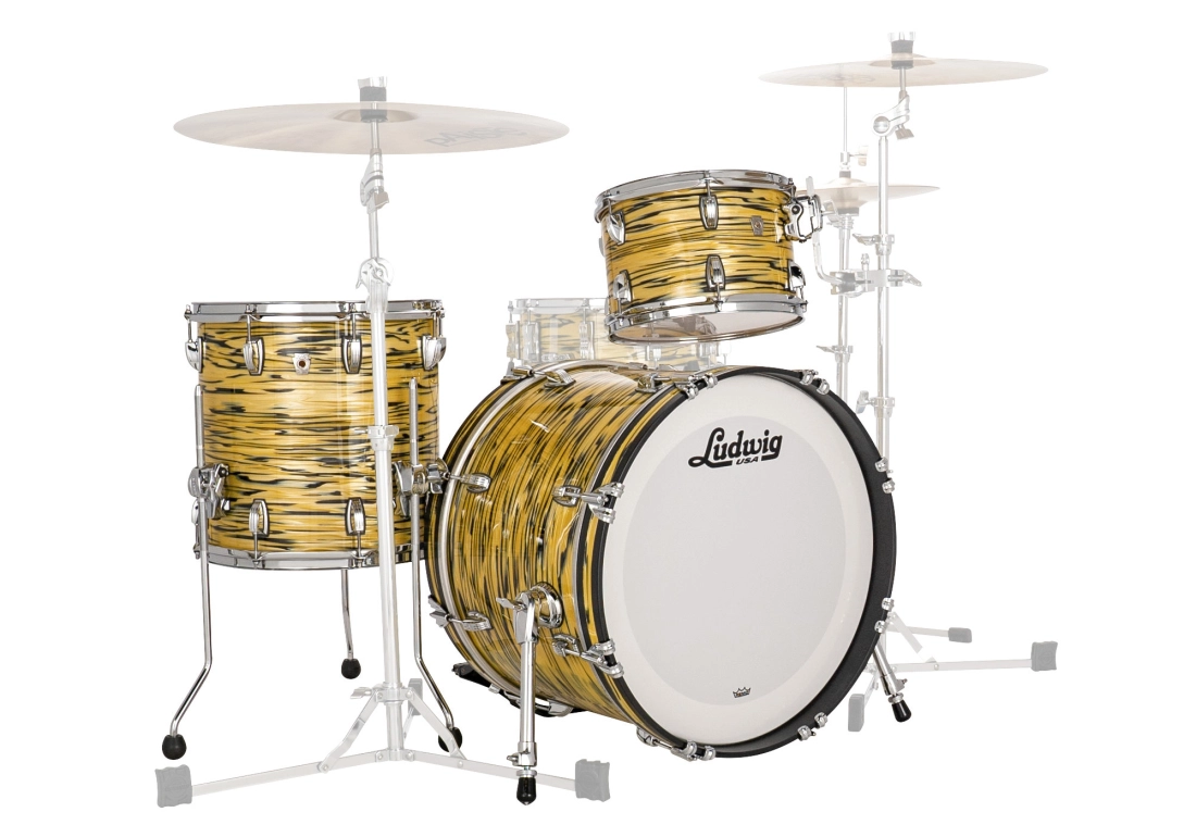 Classic Oak Downbeat 3-Piece Shell Pack (20,12,14) - Lemon Oyster