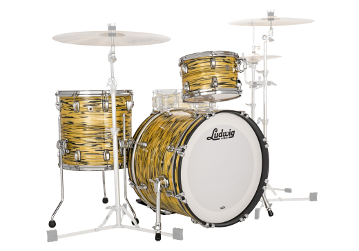 Ludwig Drums - Classic Oak Downbeat 3-Piece Shell Pack (20,12,14) - Lemon Oyster