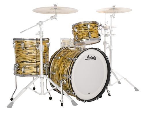 Ludwig Drums - Classic Maple Fab 22 3-Piece Shell Pack (22,13,16) - Lemon Oyster