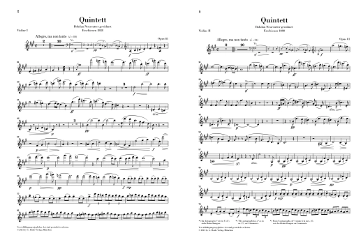 Piano Quintet in A major op. 81 - Dvorak/Rahmer - Piano Quintet - Score/Parts