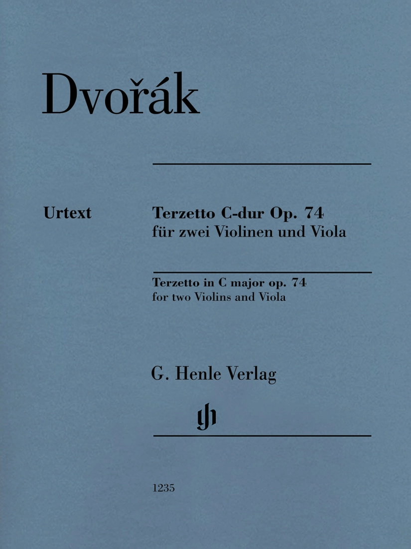 Terzetto in C major op. 74 - Dvorak/Oppermann - String Trio (2 Violins/Viola) - Parts Set