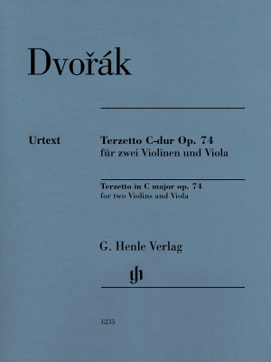G. Henle Verlag - Terzetto in C major op. 74 - Dvorak/Oppermann - String Trio (2 Violins/Viola) - Parts Set
