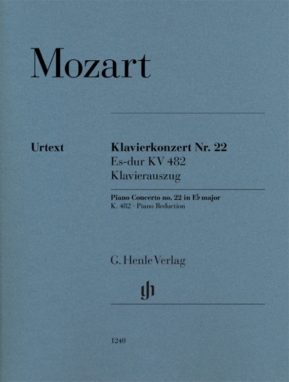 Concerto no. 22 in E flat major K. 482 - Mozart/Eisen - Piano/Piano Reduction (2 Pianos, 4 Hands) - Book