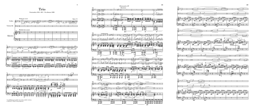 Piano Trio g minor op. 15 - Smetana/Pospisil - Piano Trio (Violin/Cello/Piano) - Score/Parts