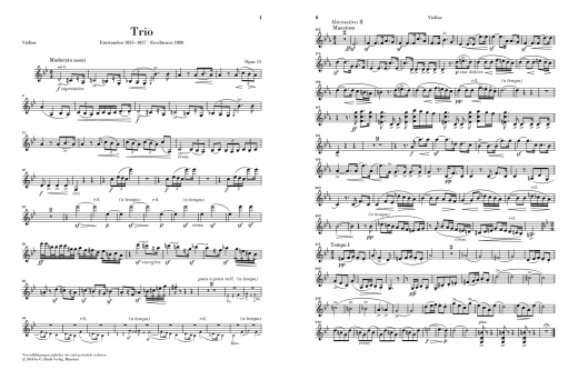 Piano Trio g minor op. 15 - Smetana/Pospisil - Piano Trio (Violin/Cello/Piano) - Score/Parts