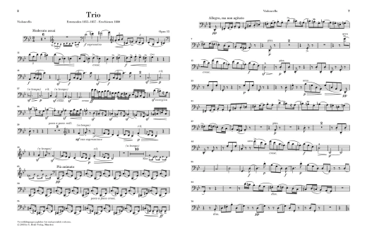 Piano Trio g minor op. 15 - Smetana/Pospisil - Piano Trio (Violin/Cello/Piano) - Score/Parts