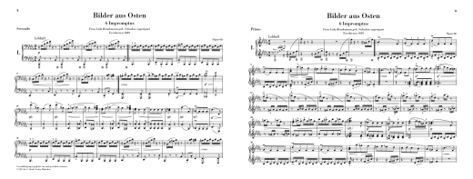 Pictures from the East op. 66 - Schumann/Strucken-Paland - Piano Duet (1 Piano, 4 Hands) - Book