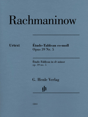 G. Henle Verlag - Etude-Tableau in e flat minor op. 39 no. 5 - Rachmaninoff /Rahmer /Hamelin - Piano - Sheet Music