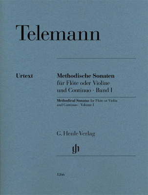 G. Henle Verlag - Methodical Sonatas, VolumeI Telemann, Kostujak Flte ou violon et basse continue Partition de chef et partitions individuelles