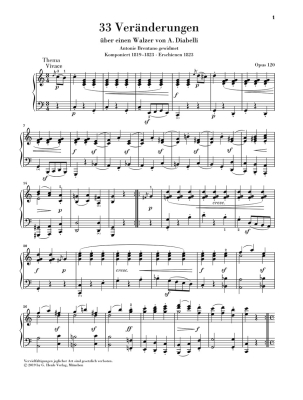 Diabelli Variations op. 120 - Beethoven/Loy - Piano - Book