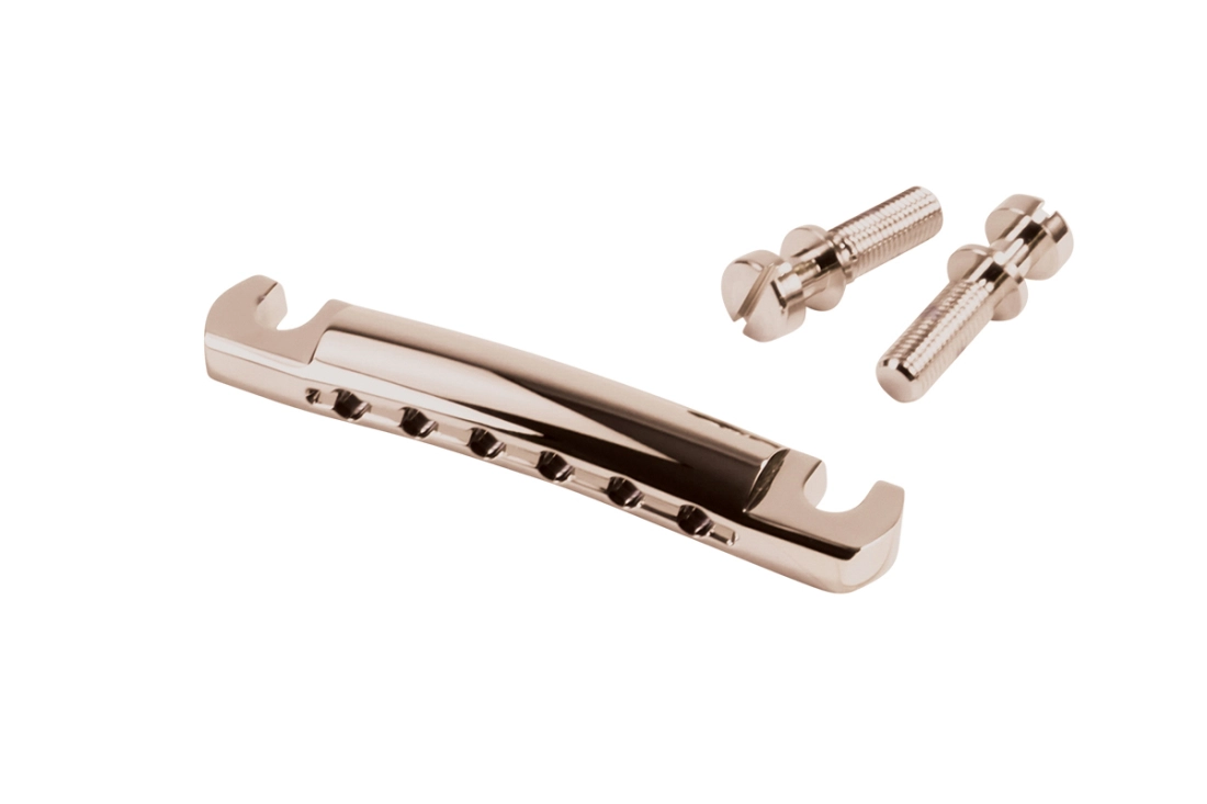 Brass Stop Tailpiece with Steel Studs - Chrome