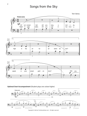 Songs from the Sky - Gerou - Piano - Sheet Music