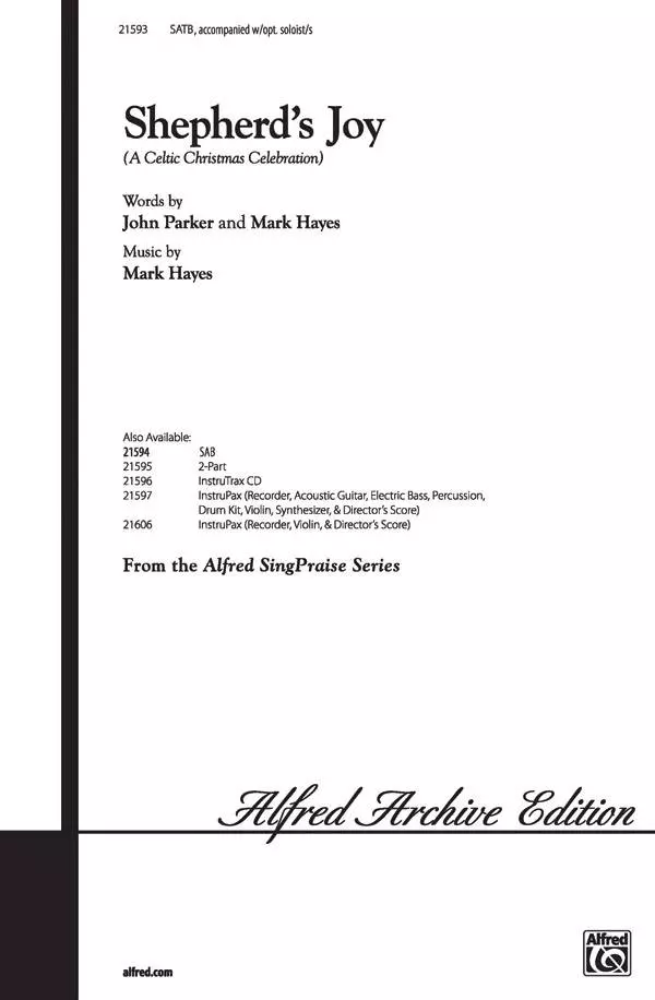 Shepherd\'s Joy (A Celtic Christmas Celebration) - Parker/Hayes - SATB