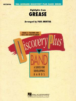 Hal Leonard - Highlights from Grease - Casey/Jacobs/Murtha - Concert Band - Gr. 2