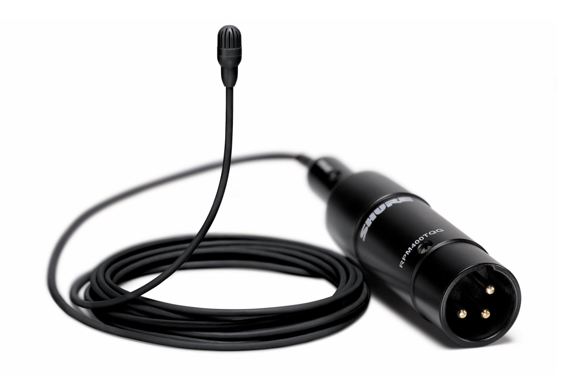 TwinPlex TL47 Subminiature Lavalier Microphone with XLR Preamp - Black