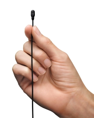 TwinPlex TL47 Subminiature Lavalier Microphone with XLR Preamp - Black