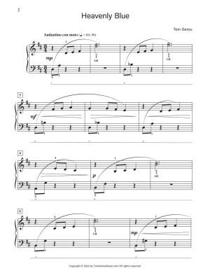 Heavenly Blue - Gerou - Piano - Sheet Music