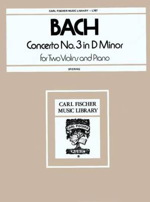 Carl Fischer - Concerto No. 3 In D Minor