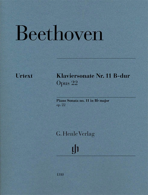 Sonata no. 11 in B flat major op. 22 - Beethoven/Wallner - Piano - Sheet Music