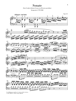 Sonata no. 11 in B flat major op. 22 - Beethoven/Wallner - Piano - Sheet Music