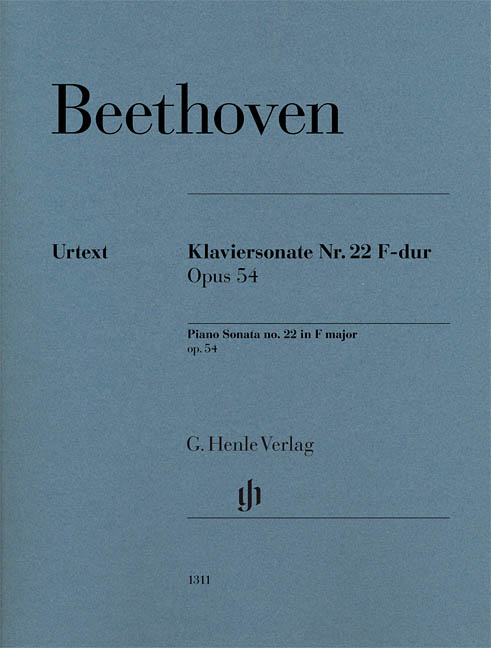 Sonata no. 22 in F major op. 54 - Beethoven/Wallner  - Piano - Sheet Music