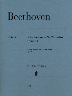 G. Henle Verlag - Sonata no. 22 in F major op. 54 - Beethoven/Wallner  - Piano - Sheet Music