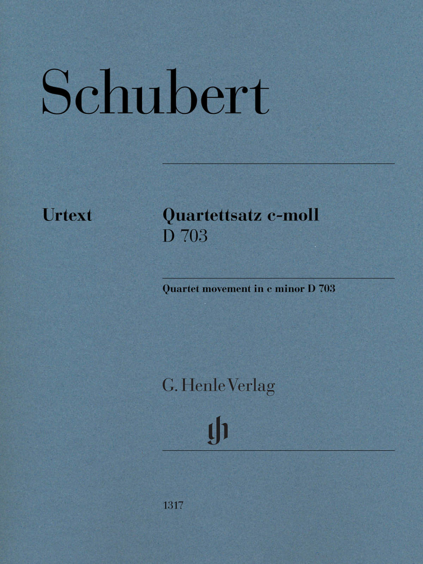 String Quartet Movement in C minor D 703 - Schubert/Voss - String Quartet - Parts Set