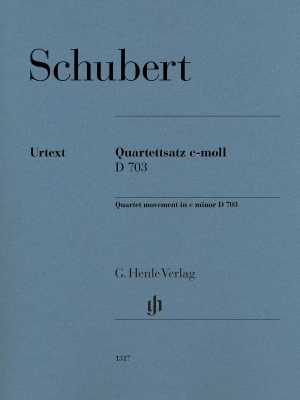 G. Henle Verlag - String Quartet Movement in C minor D 703 - Schubert/Voss - String Quartet - Parts Set