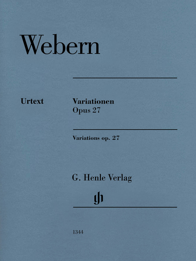 Variations op. 27 - Webern/Scheideler - Piano - Sheet Music