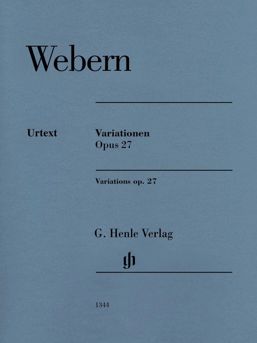 Variations op. 27 - Webern/Scheideler - Piano - Sheet Music