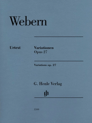 G. Henle Verlag - Variations op. 27 - Webern/Scheideler - Piano - Sheet Music