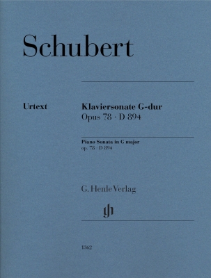 G. Henle Verlag - Sonata in G major op. 78 D 894 (Revised Edition) - Schubert/Rahmer - Piano - Book