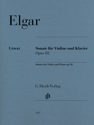 G. Henle Verlag - Sonata op. 82 - Elgar/Marshall-Luck - Violin/Piano - Book