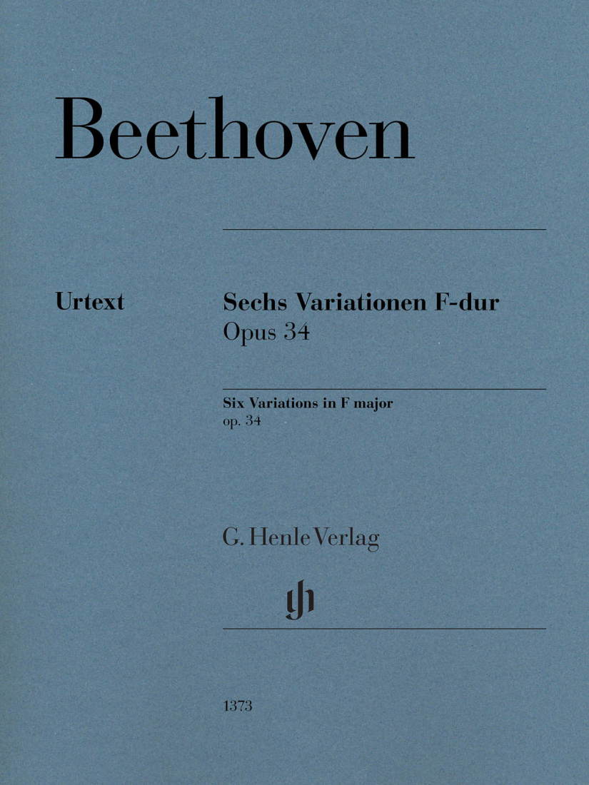 Six Variations in F major op. 34 - Beethoven/Loy - Piano - Sheet Music